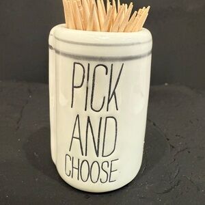 Mud Pie Toothpick Holder – Cute Kitchen Table Accent / Party Accessory 🍴